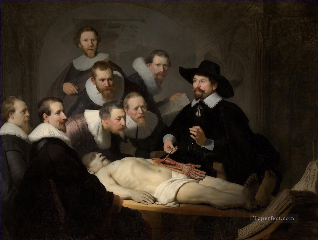 The Anatomy Lecture of Dr Nicolaes Tulp Rembrandt Oil Paintings